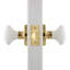 Rosette classique avec bouton de porte en porcelaine blanche-29704493-25842538