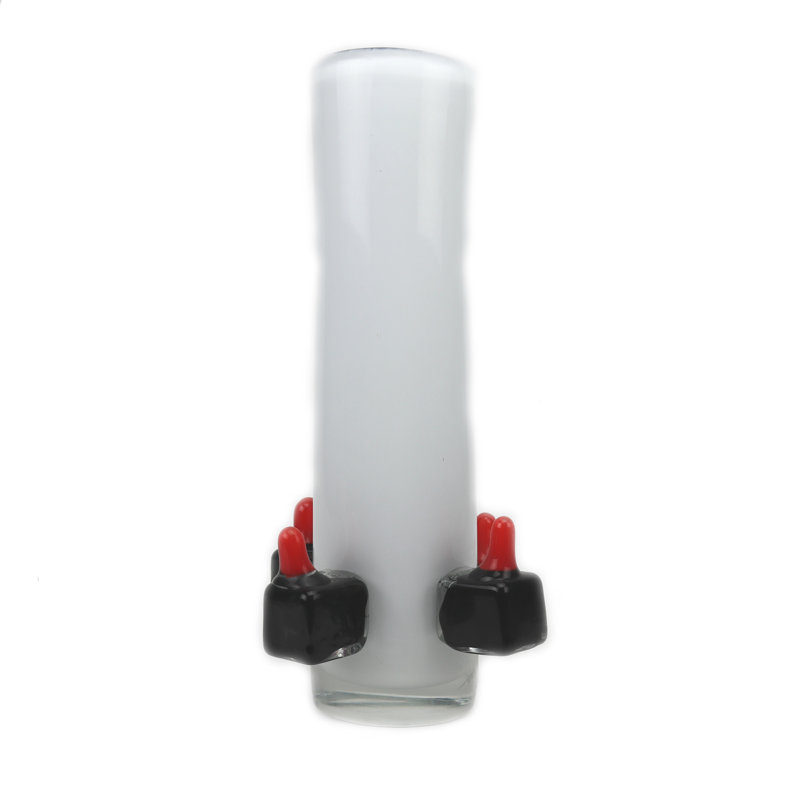 Vase Mercury blanc / noir / rouge