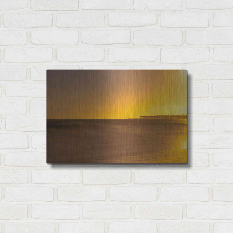 «Pier Orange» par Chris Moyer, H 16 po x l 24 po