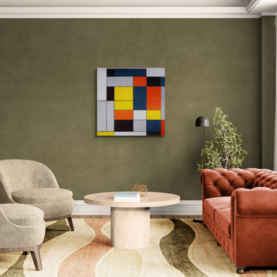 No VI Composition No II by Piet Mondrian - Wrapped Canvas Art Prints