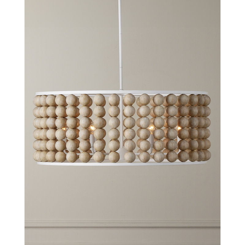 Lustre cylindrique unique à 6 lumières avec accents en fer forgé Holcroft