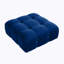 Repose-pieds carré standard en velours Jesse-812996241