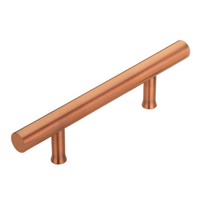 3 Inch Hole Centre Copper Kitchen Cabinet Handles 100% Solid Brass Drawer Pulls(5-Pack)