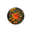 Tapis décoratif géométrique orange à motif floral multicolore-374861883