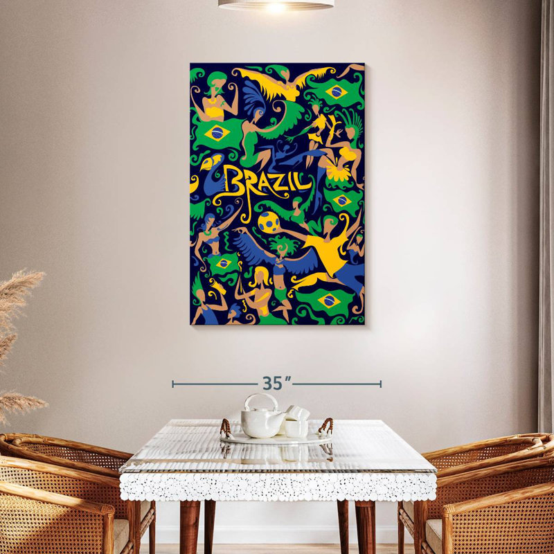Mardi gras brésilien Nicci, H 45 po x l 30 po