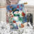 Noël blanc et bleu marine
