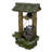 39"H Water Well Fountain with LED Lights for Patio
