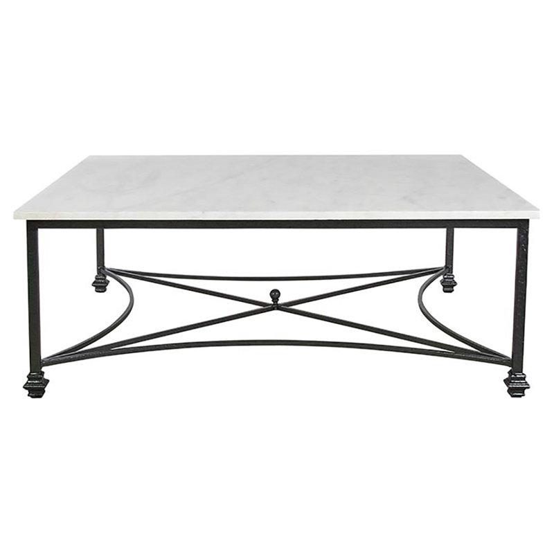 Bella Frame Coffee Table, Carrera Marble