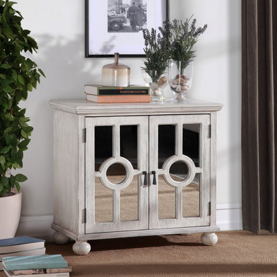 Armoire de rangement classique classique blanc antique moderne 1pc avec portes miroir