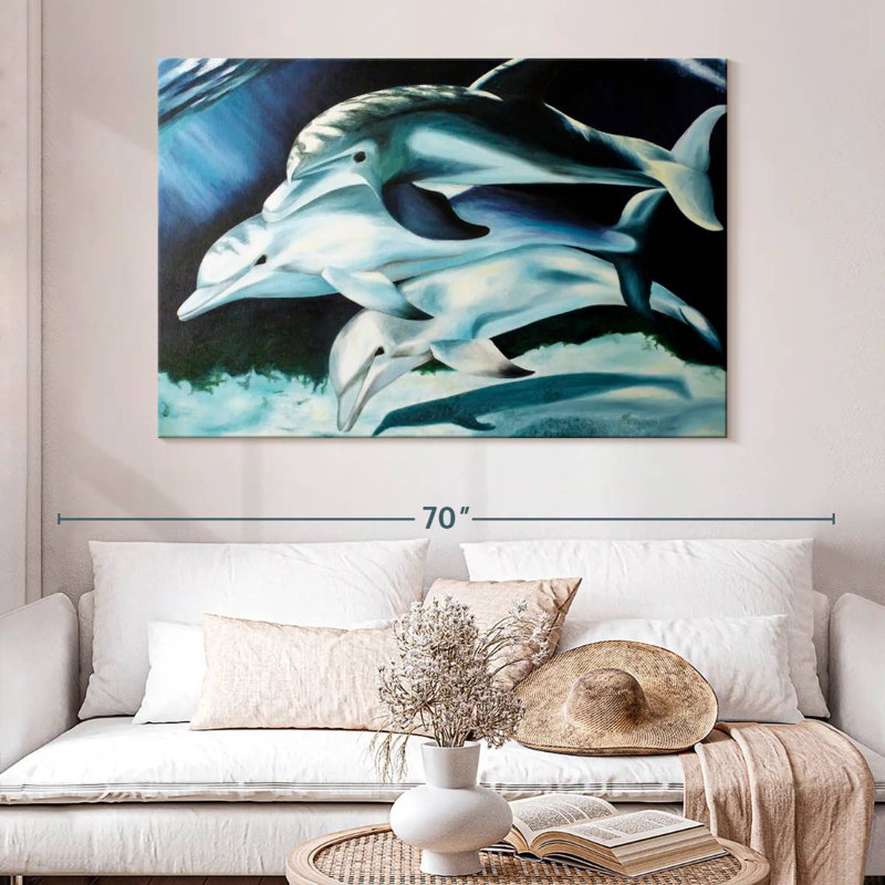 Brampt Dolphin Trio, 34" H x 51" W