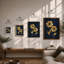 Golden Blooms Botanical - Framed Print-2047548943-2047548939