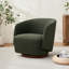 Fauteuil d'appoint pivotant rembourré Caysey Boucle-116864525