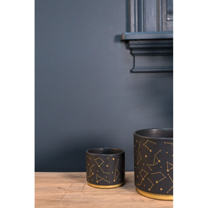 Bansari Ceramic Pot Planter, 2.75" H x 3.25" W x 3.25" D
