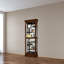 Furniture Trend Design Solid Wood Lighted Curio Cabinet