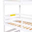 Lit simple superposé simple avec escalier de rangement, conception séparée