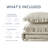 Phoebe Neutral Diamond Quilted Ruffle Edge 3-Piece Full/Queen Comforter Set-293093510-293093509
