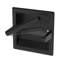 Porte-papier hygiénique encastré à rouleau simple noir mat Artisan, porte-papier hygiénique encastré moderne-130807088