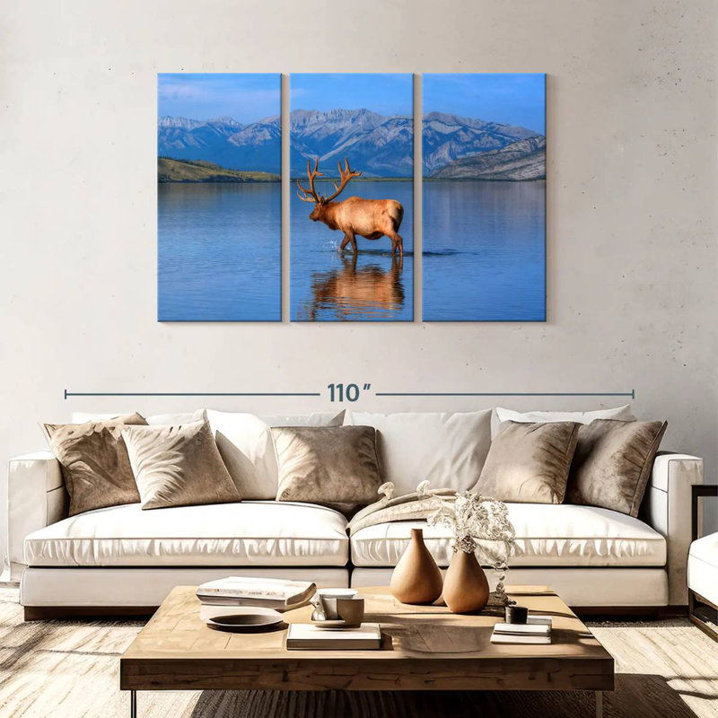 Jasper Lake Elk, 48" H x 74" W