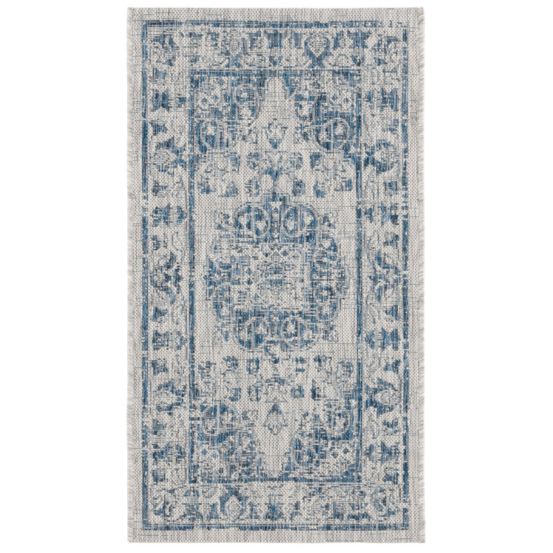 Amedee Performance Oriental Indoor/Outdoor Area Rug, Rectangle 2' x 3'7"