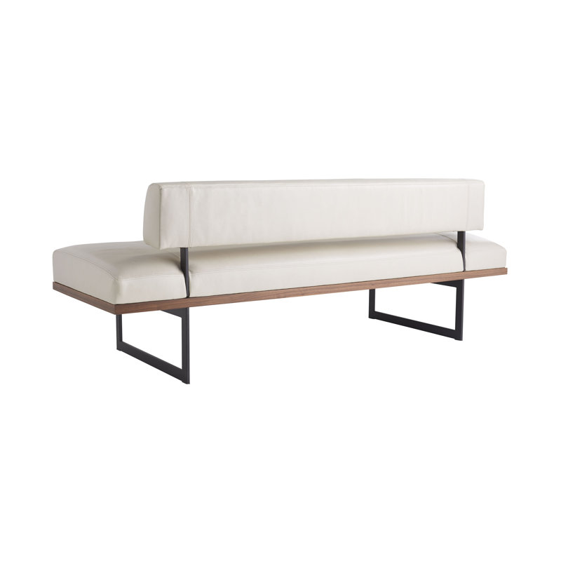 Tuck Leather Bench by Ray Booth
