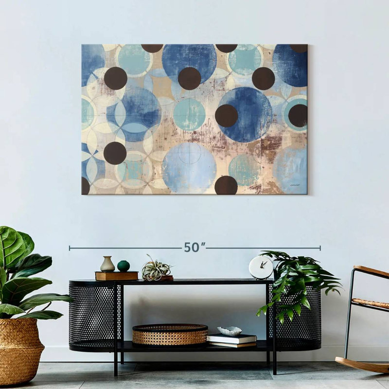 Avery Blue Dots, 30" H x 45" W