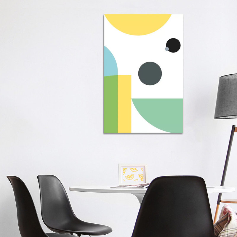Geometric Composition II by Nouveau Prints - Wrapped Canvas Gallery-Wrapped Canvas Giclée