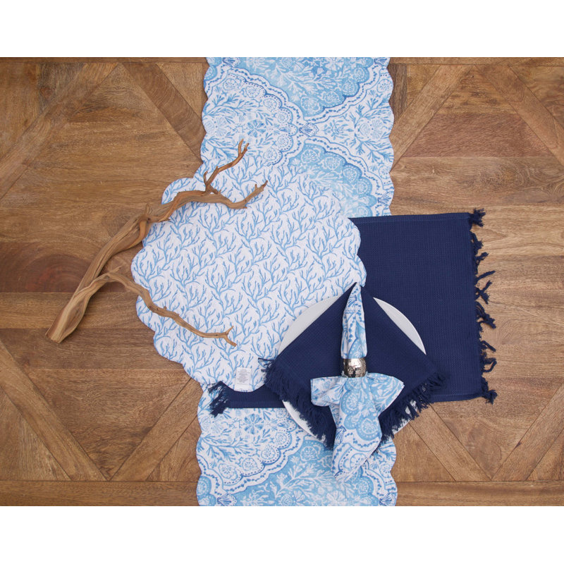Chinoiserie Coast Hemstitch Napkins Set of 6