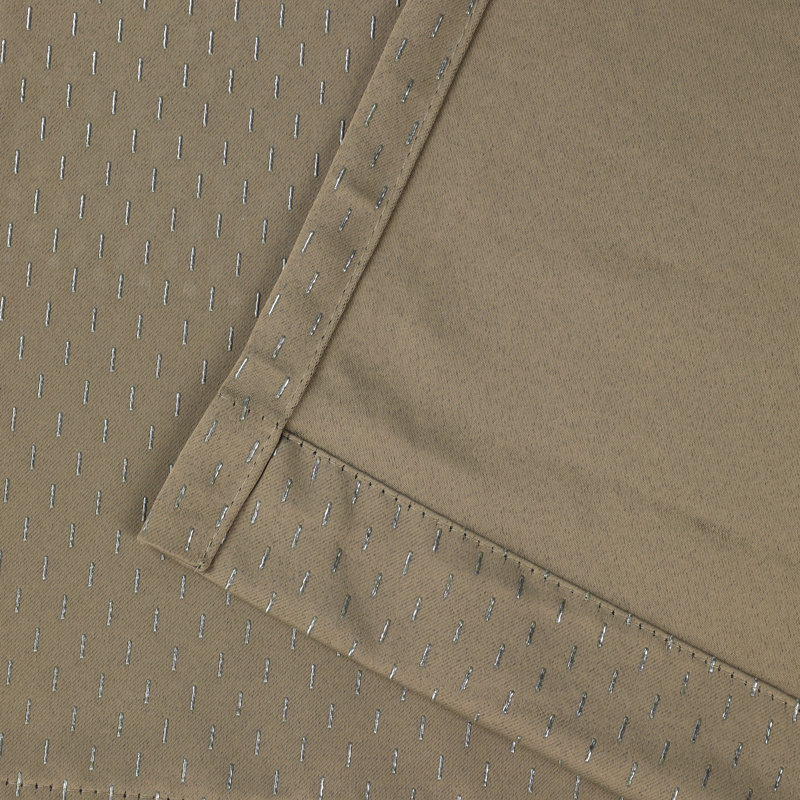 Ensemble de rideaux obscurcissants à motif géométrique abstrait Wiechmann, Vert olive, l 52 po x L 84 po