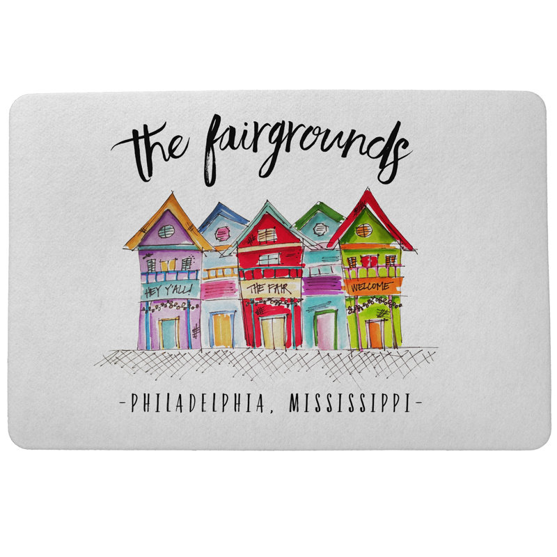 Sisk Non-Slip Indoor Doormat, Rectangle 1'6" x 2'2"