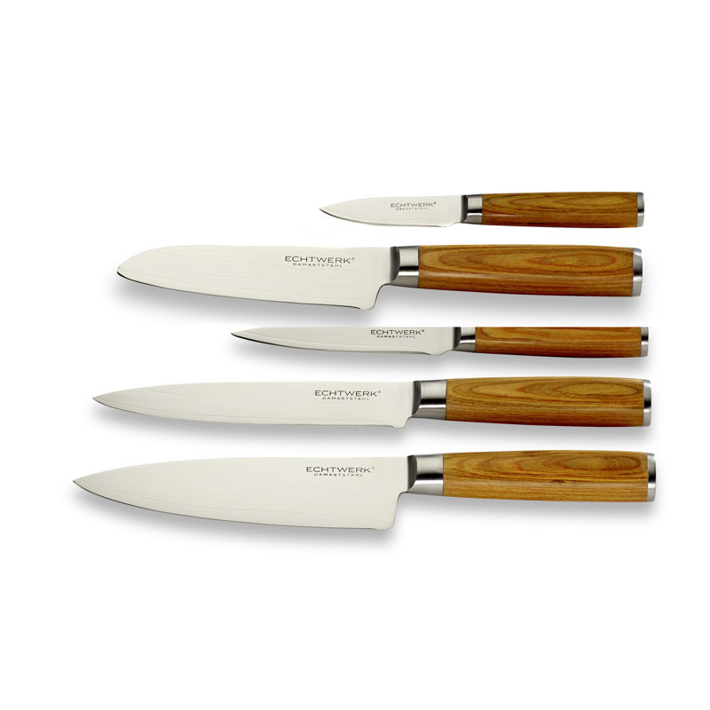 5-tlg. Messerblock-Set, Silver/Brown