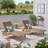 BANZAI Chaise Lounge With Pull-Out Tray, Set Of 2, Perfect For Relaxation And Convenience In Any Living Space.-1338402297