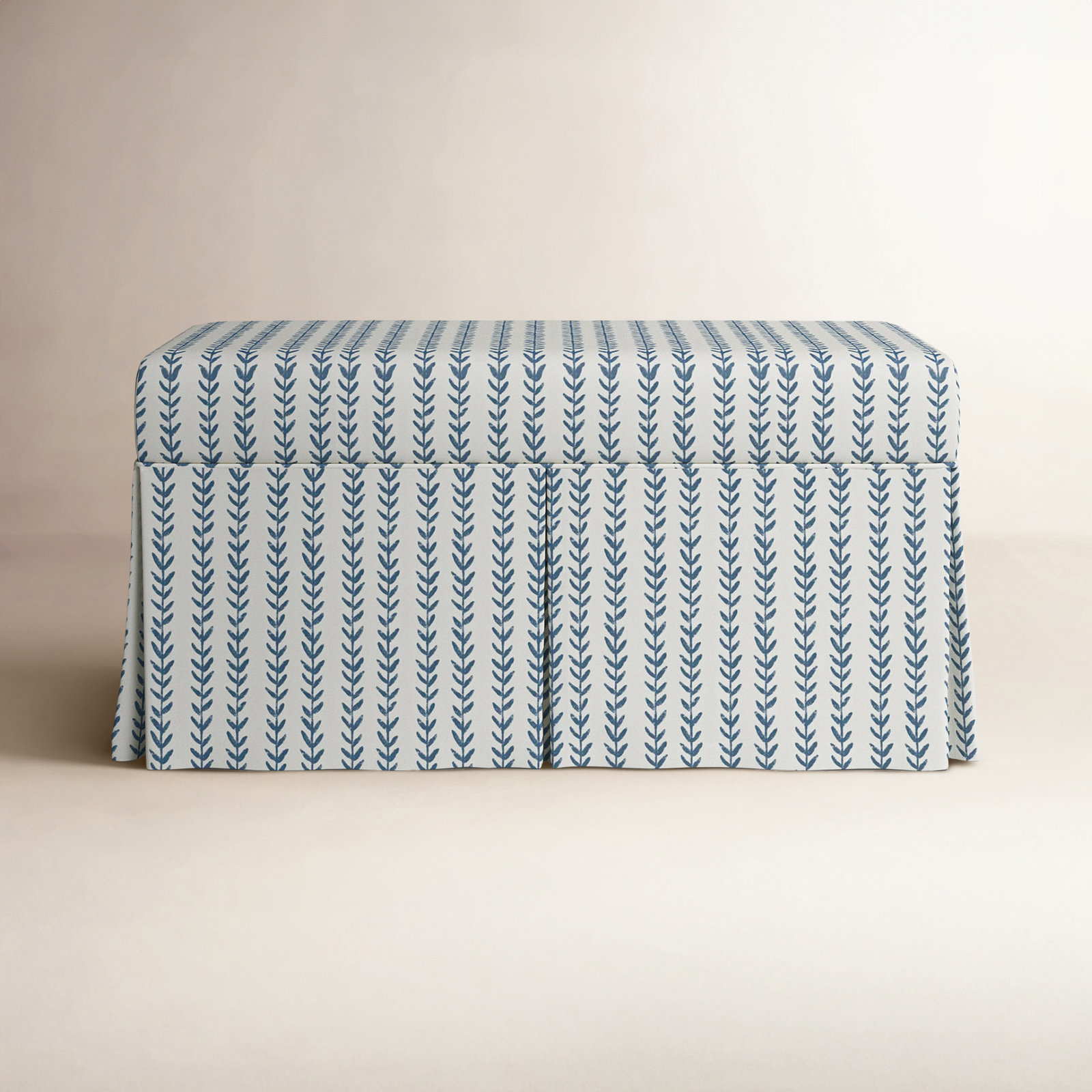 Wyatt Storage Bench, Gray/Blue