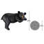 Lemont The Lounger Black Bear Garden Statue