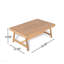 Table basse de patio rectangulaire en bois d'acacia, teck