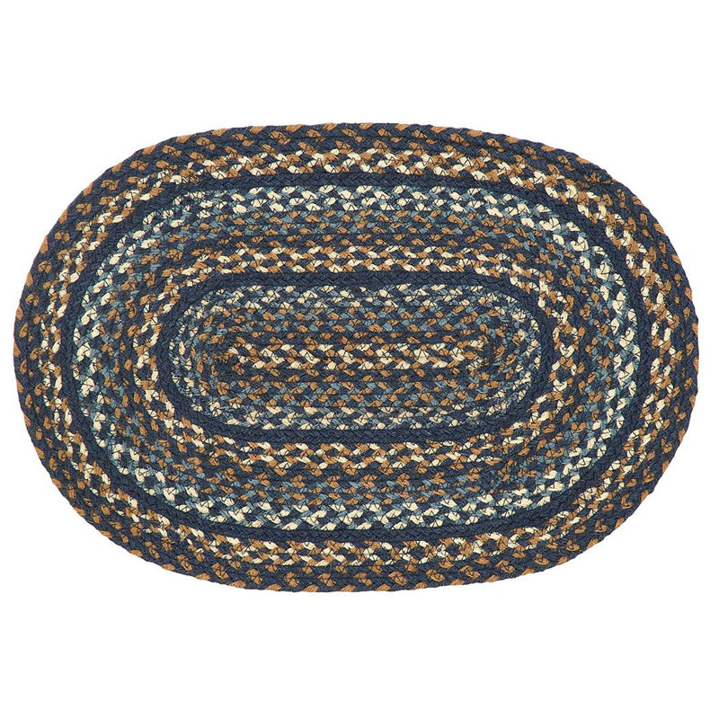 Tapis Cannyn, Bleu/noir/brun