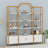 4-Tier Bookcase With Storage Cabinet Shelf