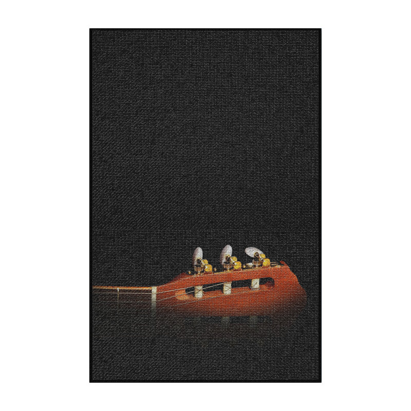 Tapis noir pour guitare acoustique 3, Rectangle 4 pi x 6 pi