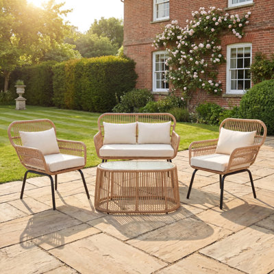 Carbini 4 Piece Patio Bistro Set