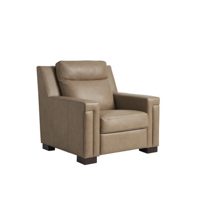 Fauteuil inclinable en cuir Mixon