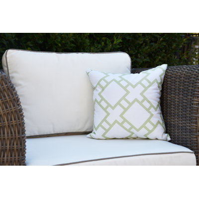 Housse et insert de coussin d'extérieur carré Palm Beach
