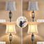Lampe sur pied en laiton antique avec veilleuse 65,8 pi Louann