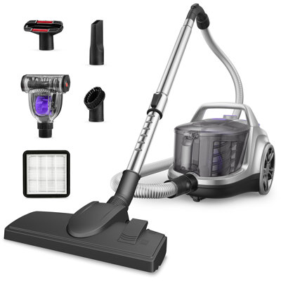Upgraded 1200w Bagless Canister Vacuum Cleaner
