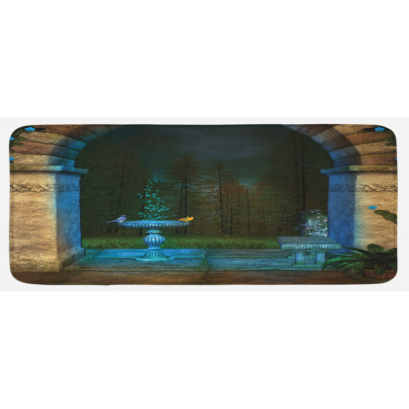 Eclectic Polyester Kitchen Mat