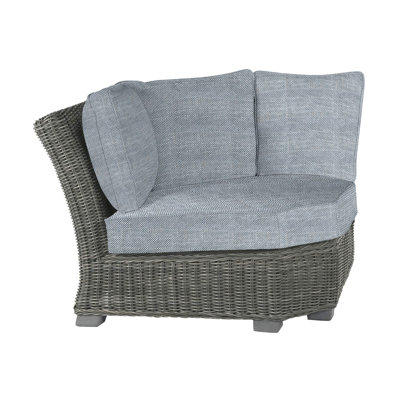 Rustic Woven Sectional Corner
