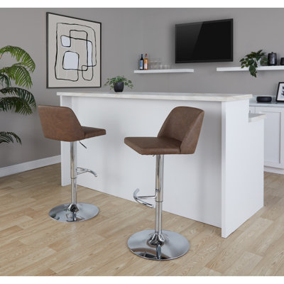Tabouret de bar contemporain réglable avec pivot