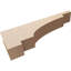 Corbeau en bois de cèdre méditerranéen brut l 5 po x P 30 po x H 10 po-88291010