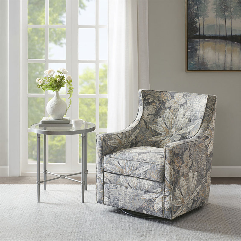 Alana Swivel Glider Chair, Polyester