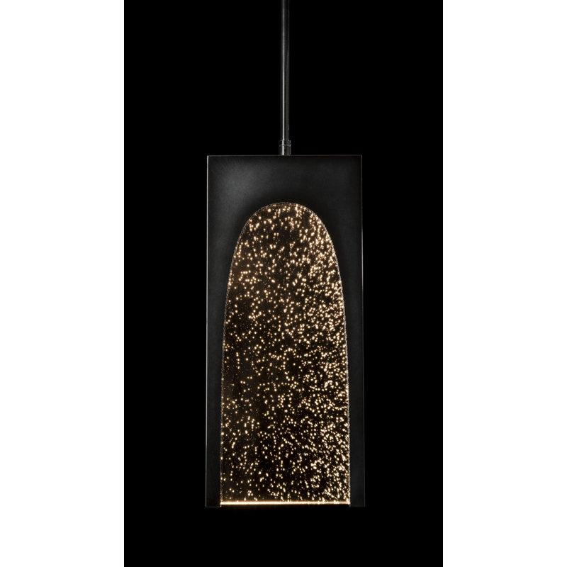 Cypress LED Single Rectangle Pendant, Ink