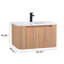 Meuble-lavabo mural avec lavabo incurvé-1944715013