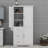 Tall And Wide Storage Cabinet With Drawers-113855023